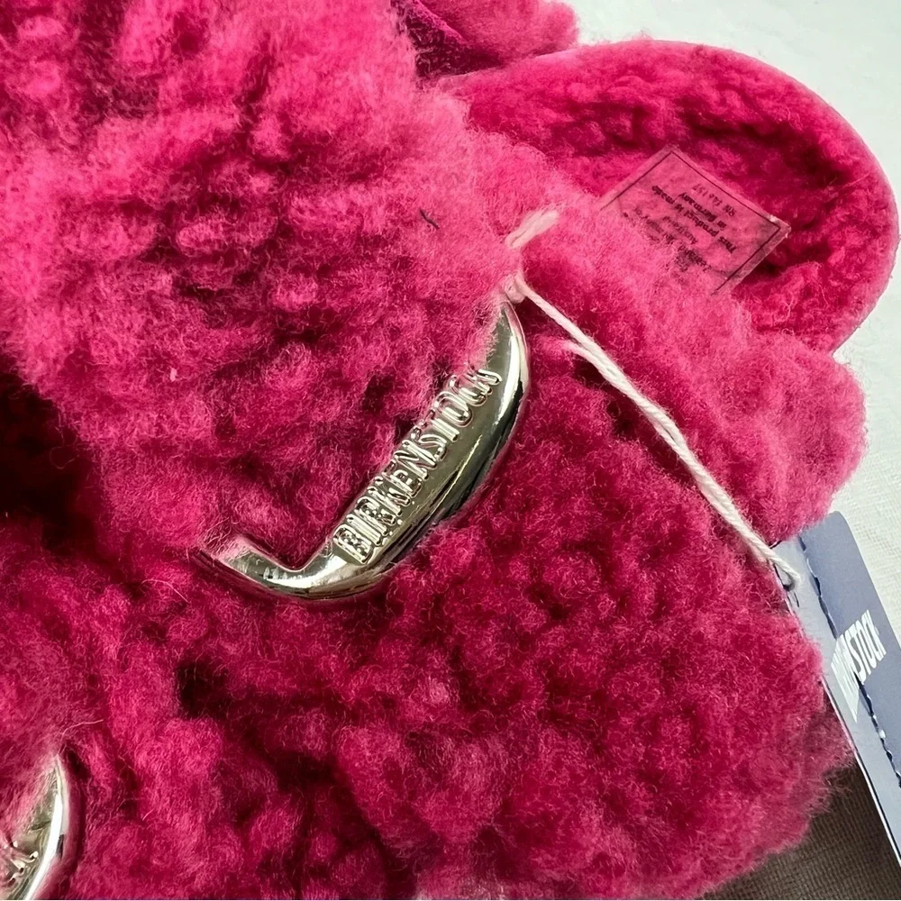 Birkenstock Arizona Kids Shearling Sandals Pink 35